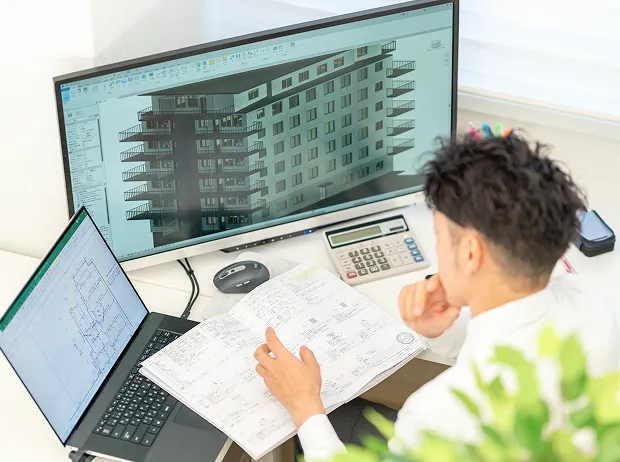 一級建築士事務所が、<br>計画づくりと運用を継続サポートのイメージ画像